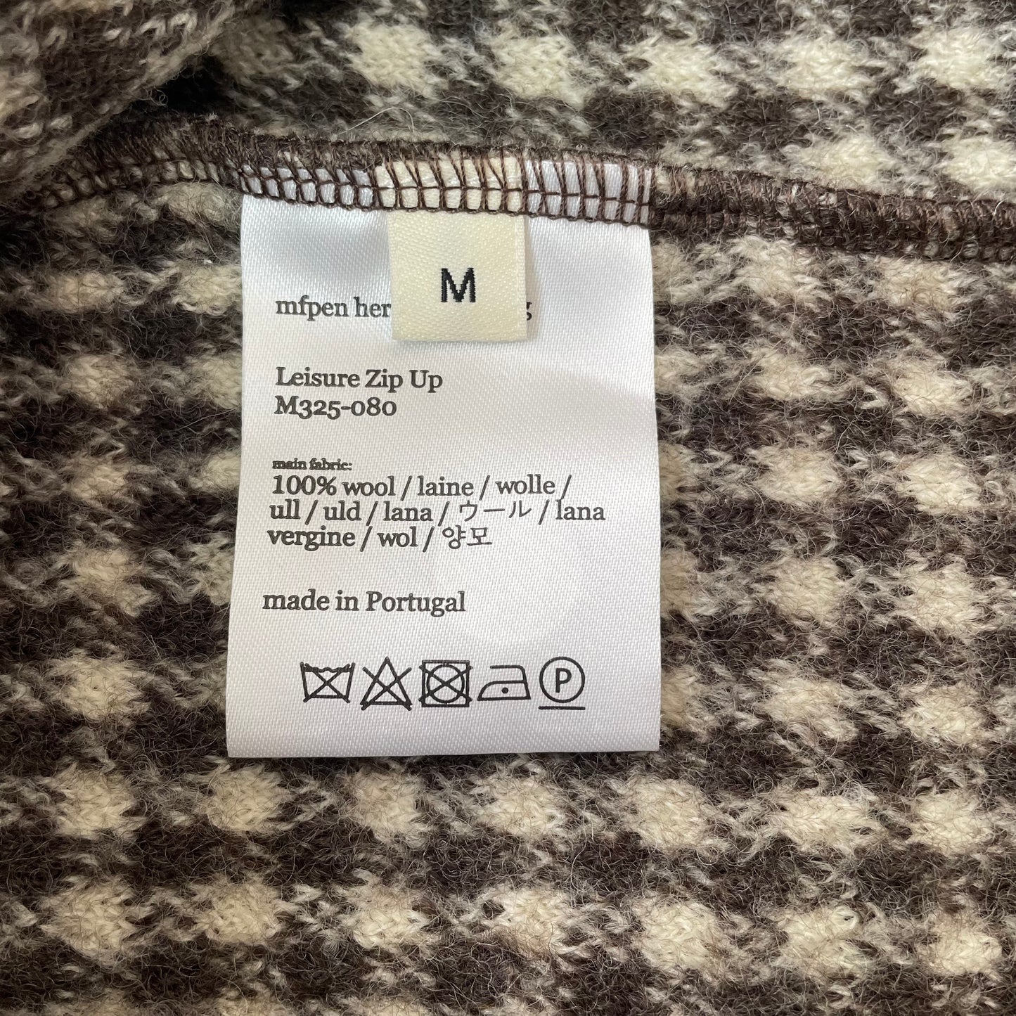 (M) MFPEN Strickjacke braun kariert