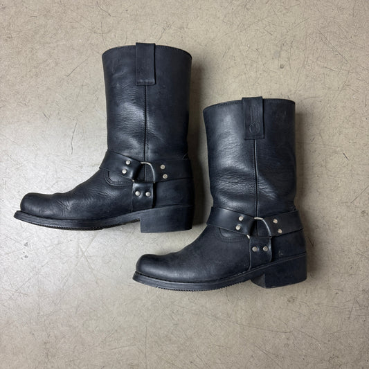 (43) Biker Leder Stiefel