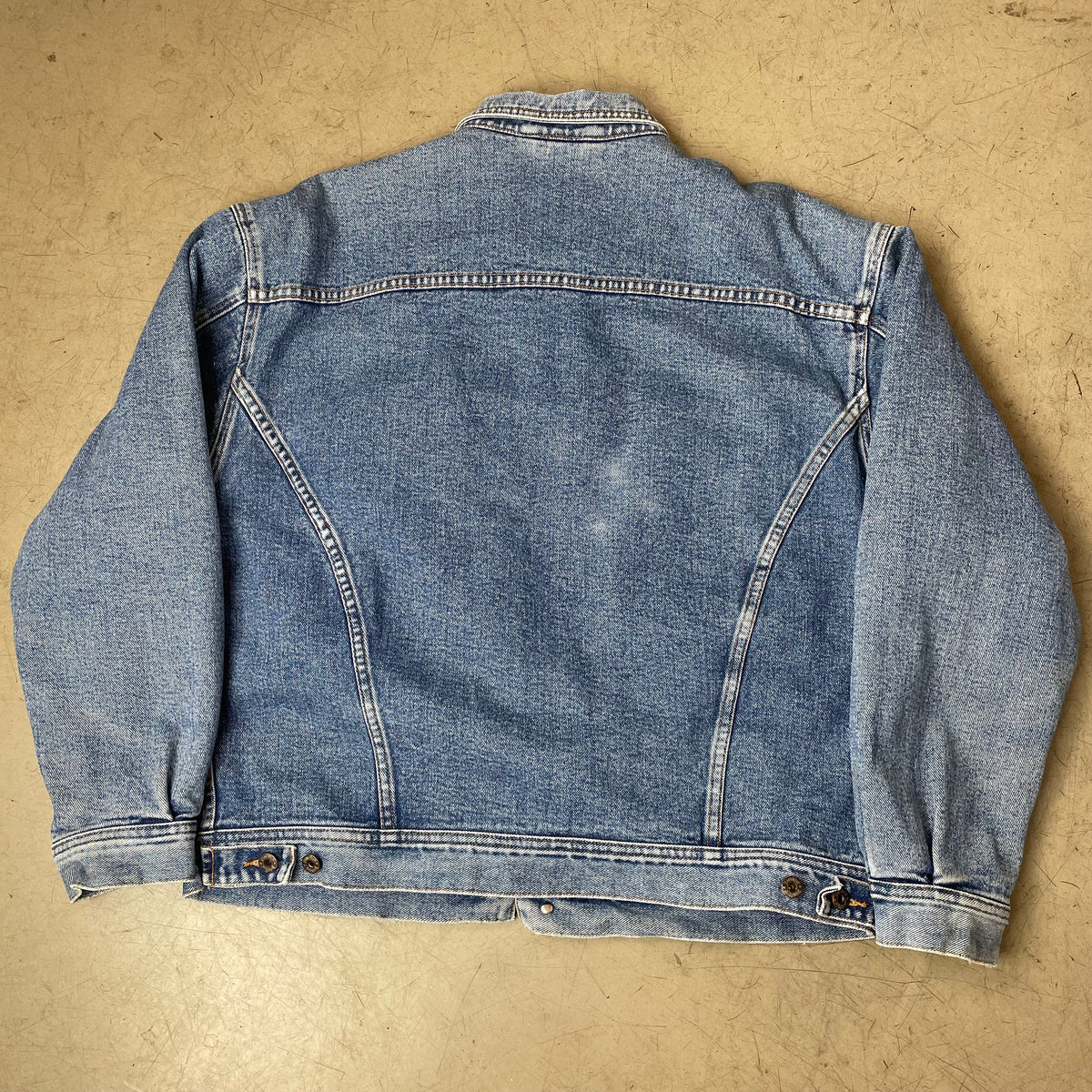 (XL) Vintage Jeanswest Jeansjacke gefüttert Denim hellblau