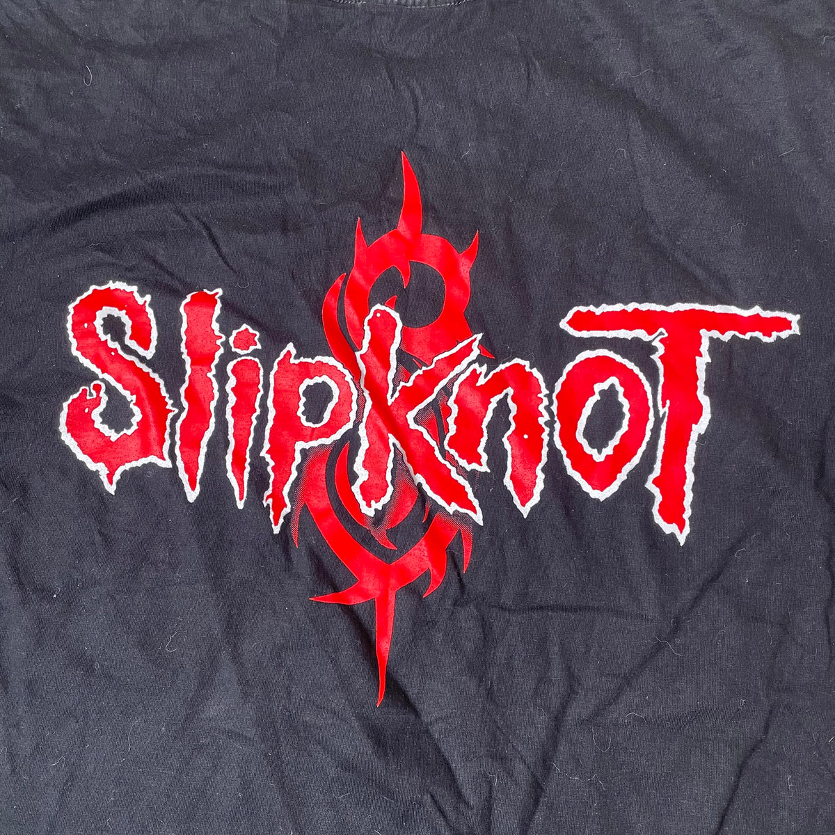 (L) Slipknot Band Tshirt schwarz rot