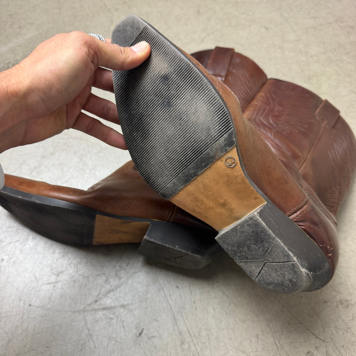 (44) Echtleder Cowboy Boots