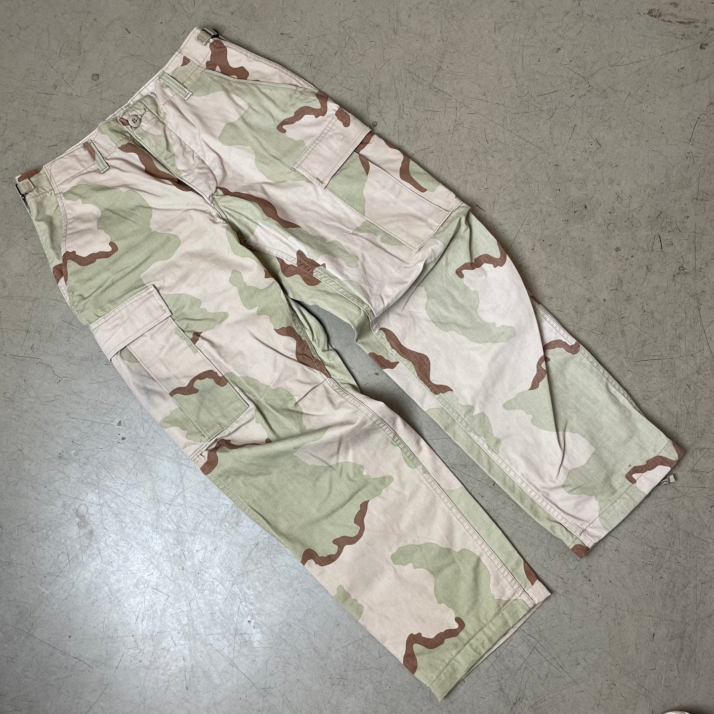 (S) US Army Camo Cargo Pants Sand beige Khaki