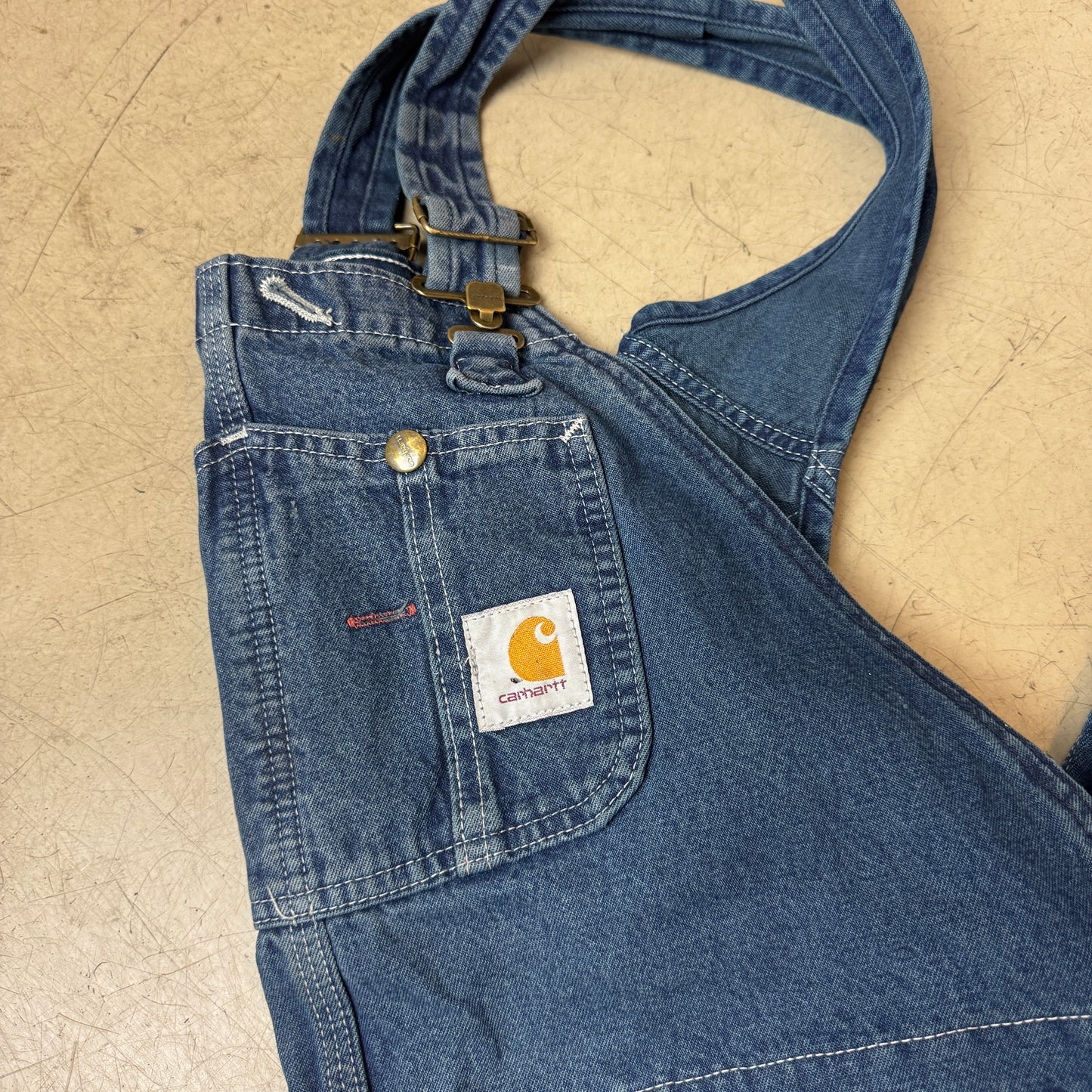(XL) Carhartt Jeans Overall Dungarees blau