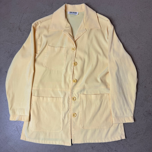 (L) 1970s Casual Palace French Work Shirt Butter Yellow