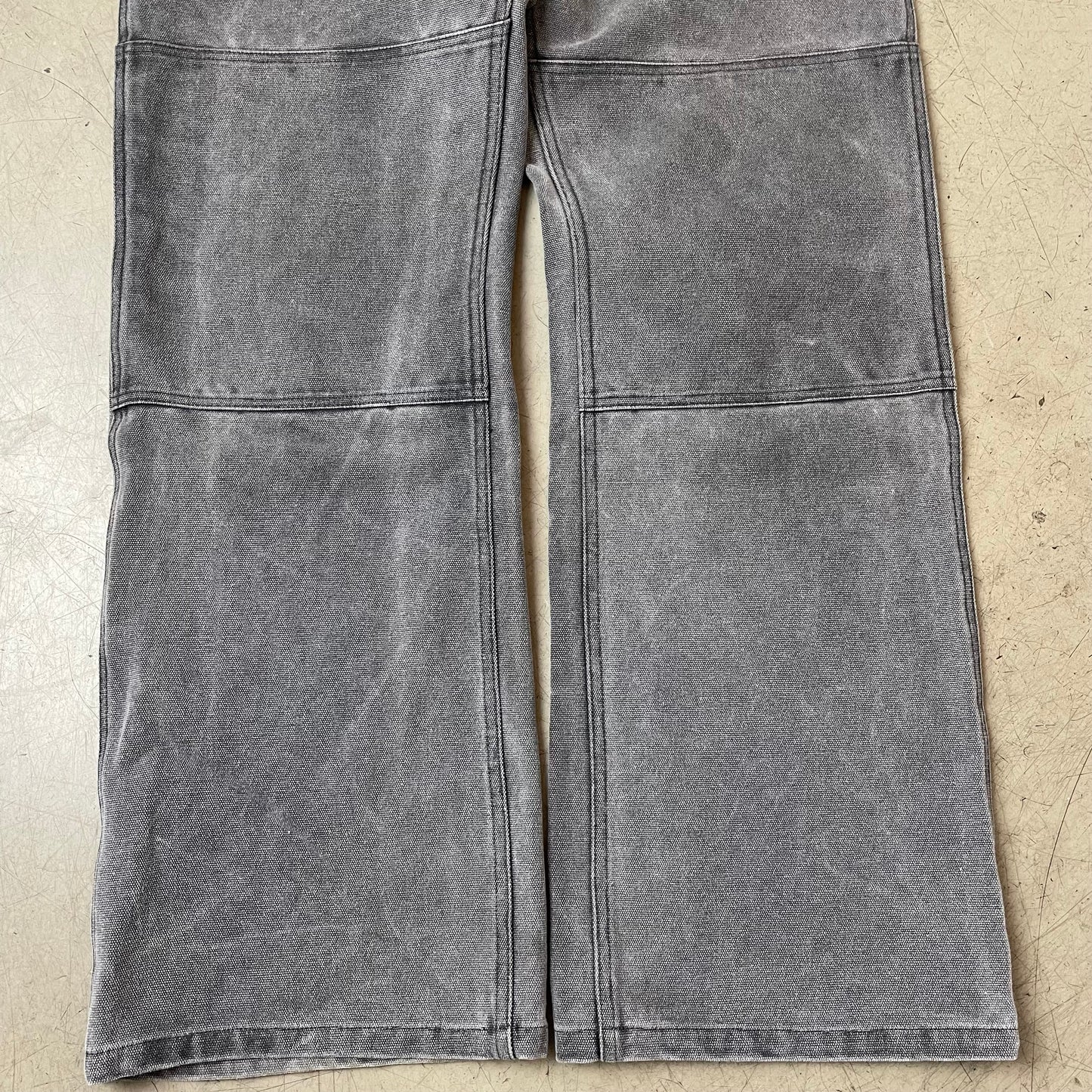 (L) Acne Studios Workwear Double Knee Denim Jeanshose grau