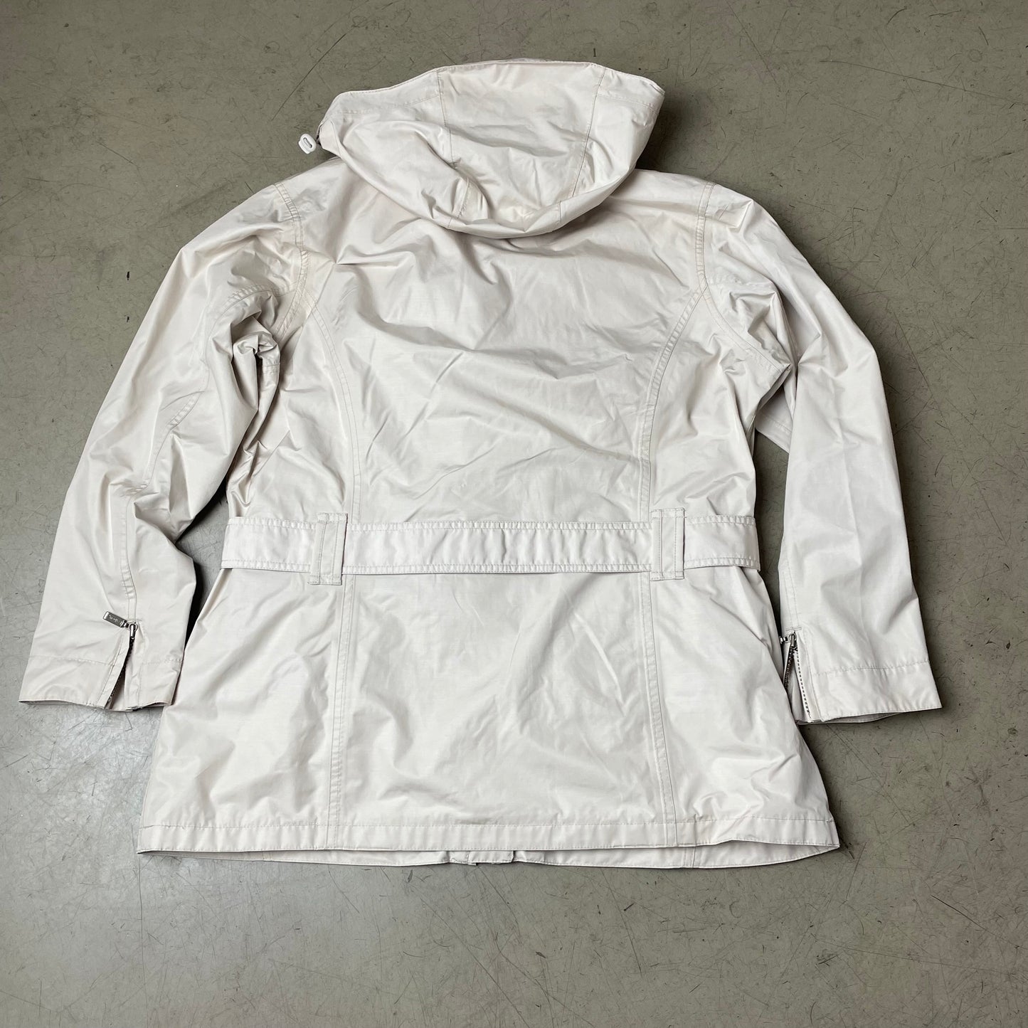 (L) Burberry Trench Coat Parka Mantel Wmn beige Creme