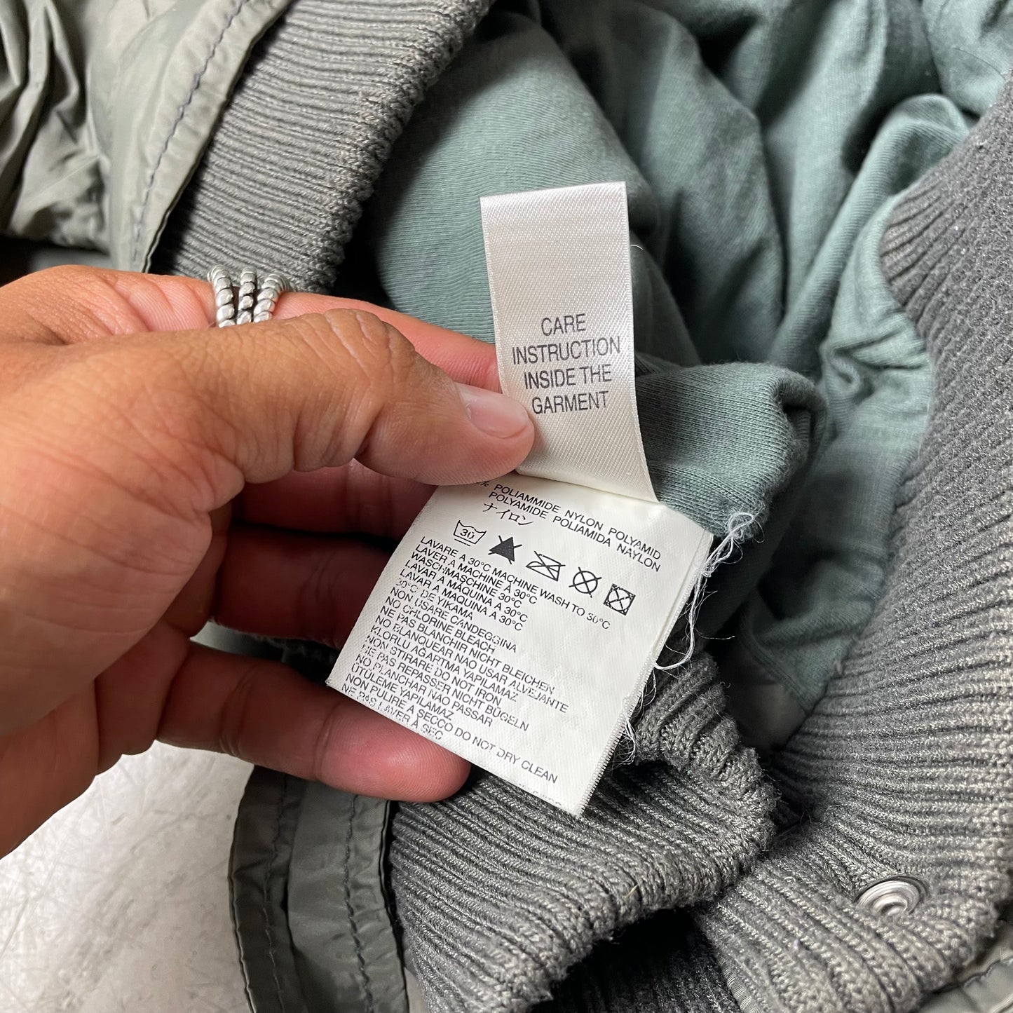 (M) 2000s Diesel Wmn Y2K Jacket grau stitched Motive