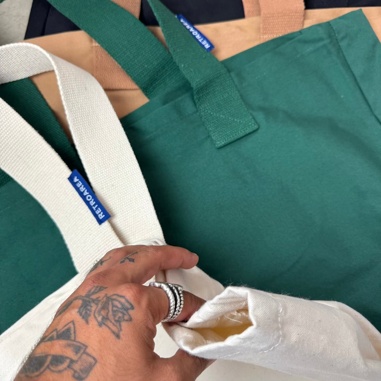 RETROAREA Heavy Canvas Tote Bag