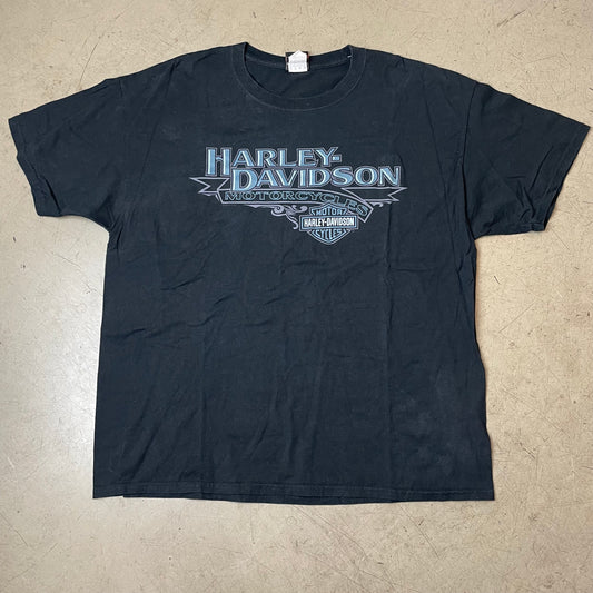 (XL) 2013 Harley Davidson Gowanda New York Logo Tshirt schwarz