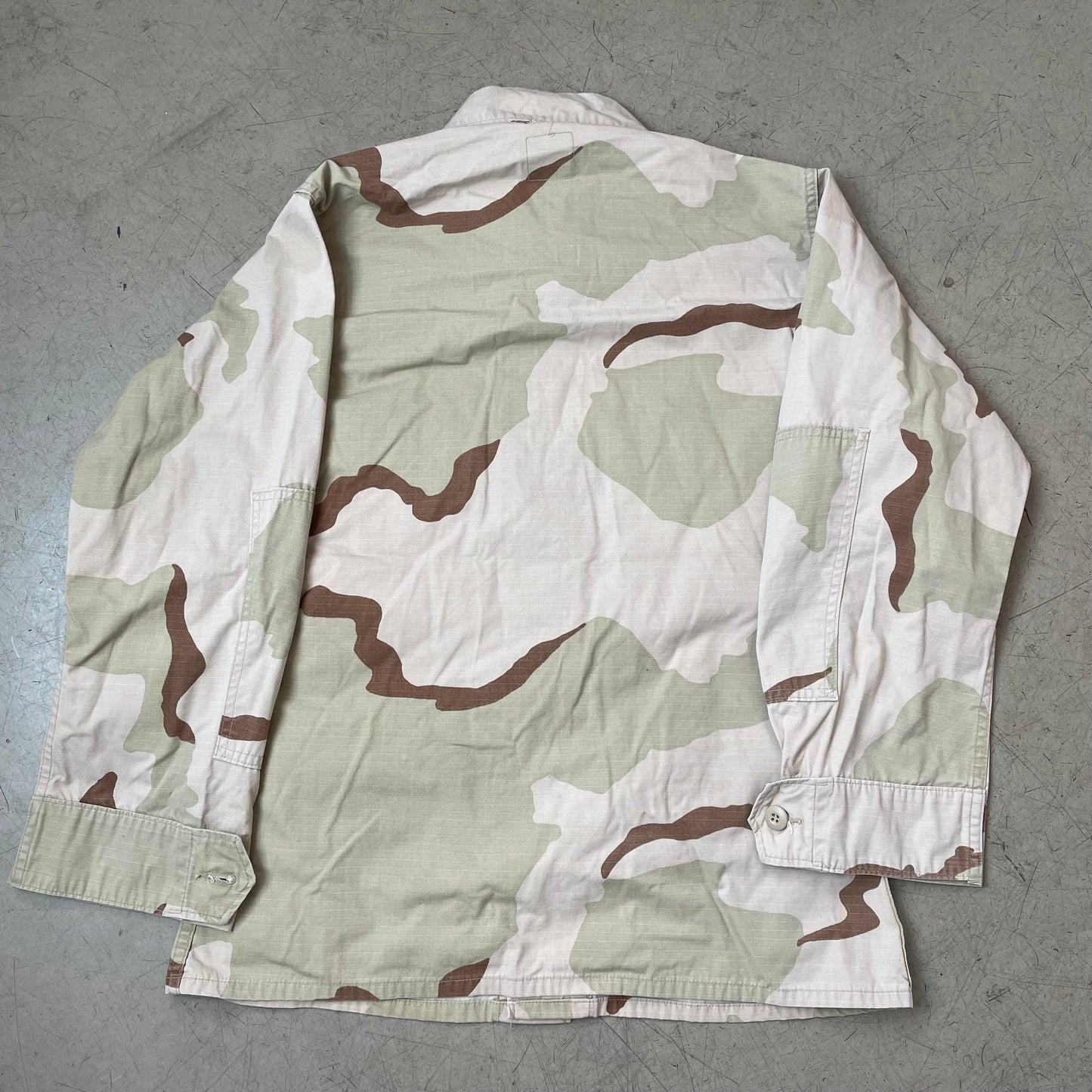 (S) US Army Camo Jacket Sand Khaki beige