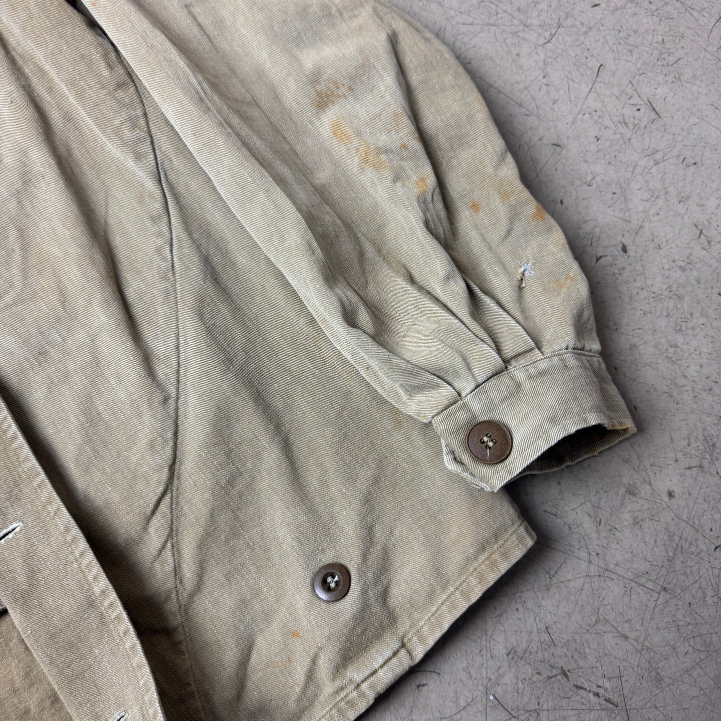 (M) Rare 1960s DDR Repaired Work Shirt
