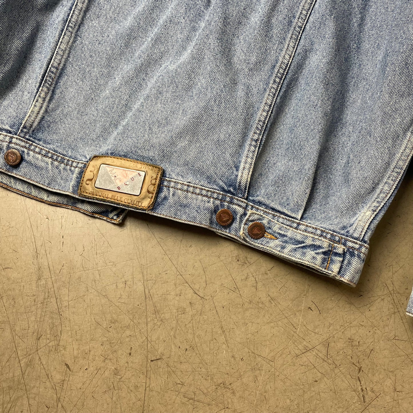 (XL) Vintage Mac Jeansjacke hellblau