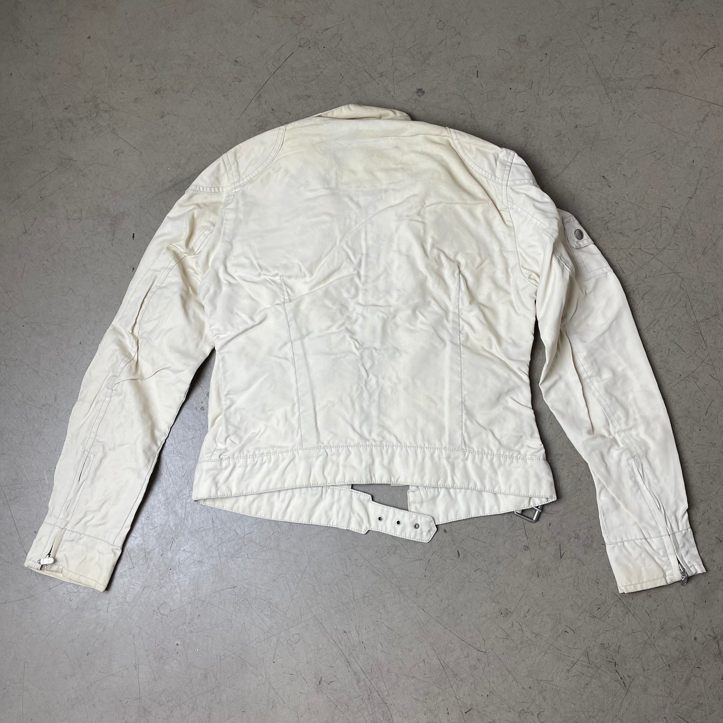 (M) Vintage Belstaff Black Prince Jacke beige Creme sz 42