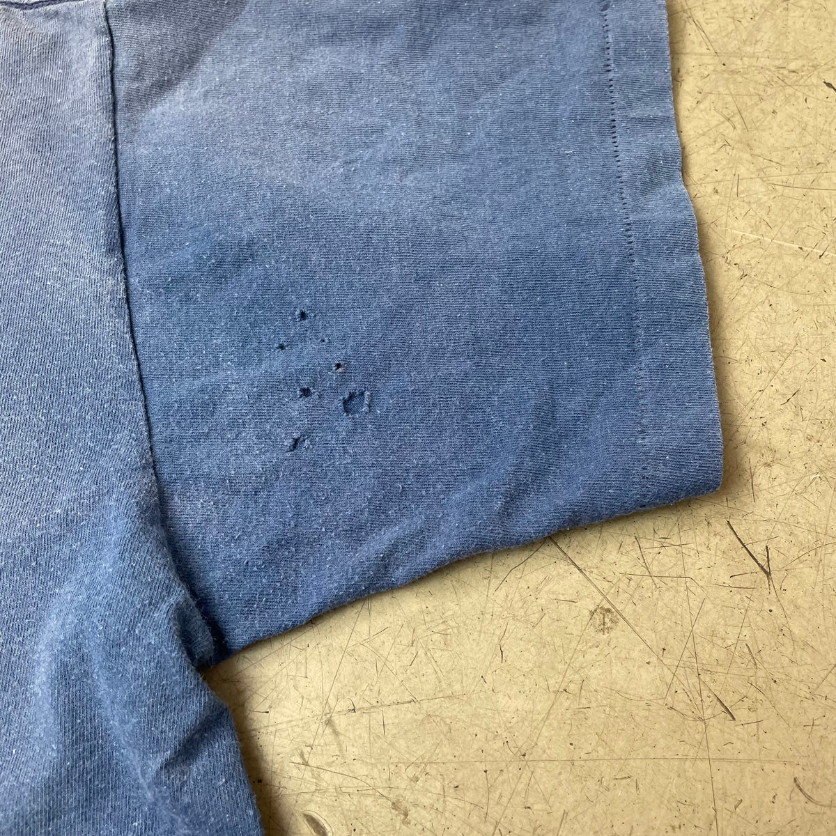 (M) Vintage 1991 Nutmeg Twins Baseball Tshirt faded Blue Single Stitch