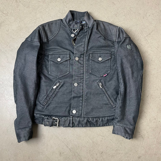 (S) Belstaff Wmn Denim Racing Jacket Navy blau grau