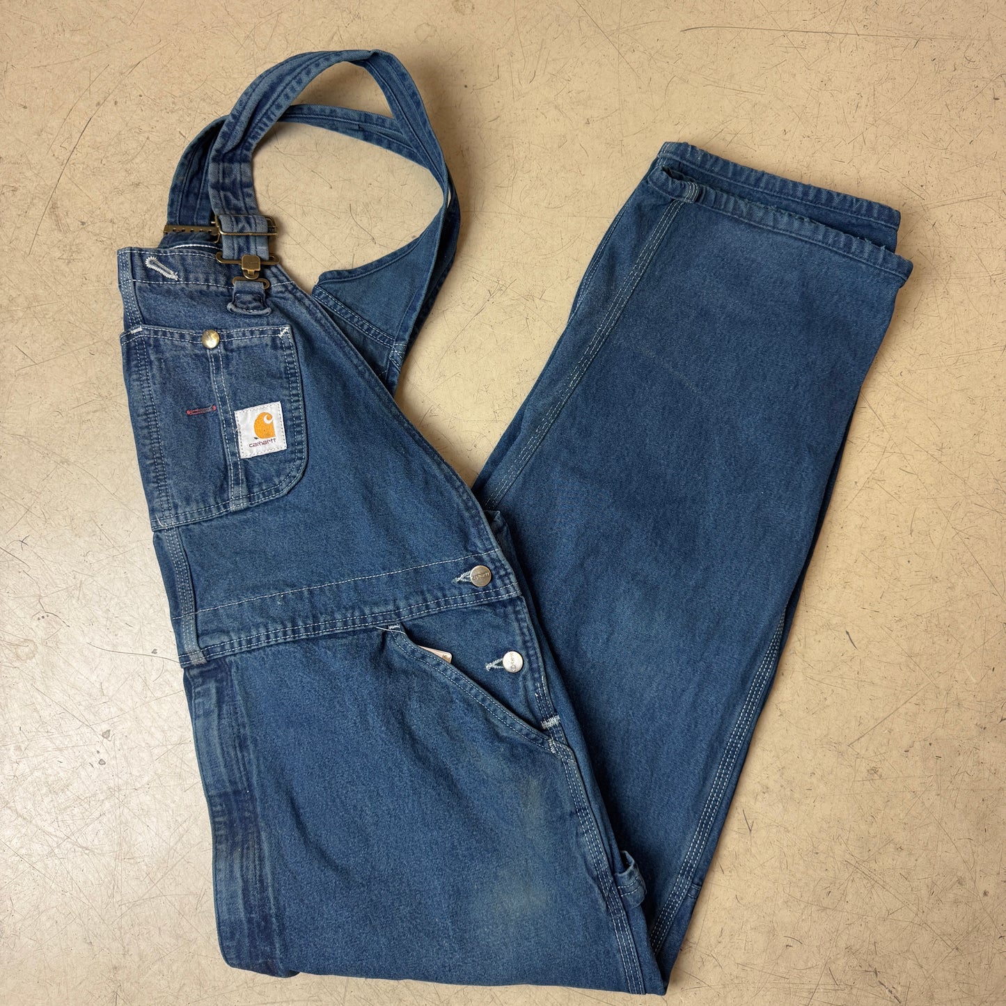 (XL) Carhartt Jeans Overall Dungarees blau
