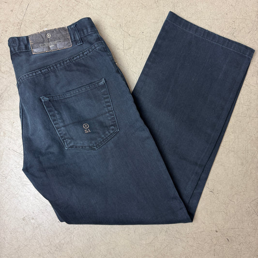 (M-L) Faded Black Stone Island Jeanshose W34