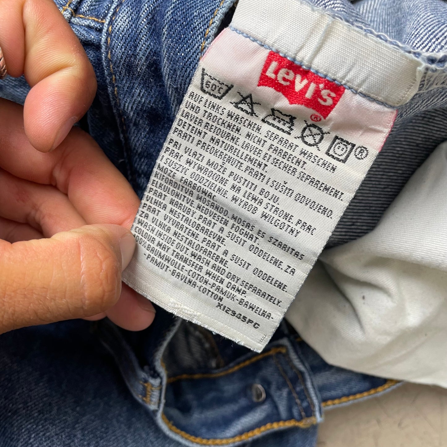 (L) Levi’s 501 Jeanshose blau W34L38