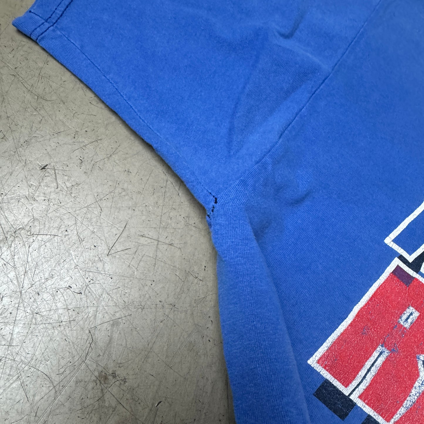 (XXL) Repaired New York Rangers Tshirt Faded Blau