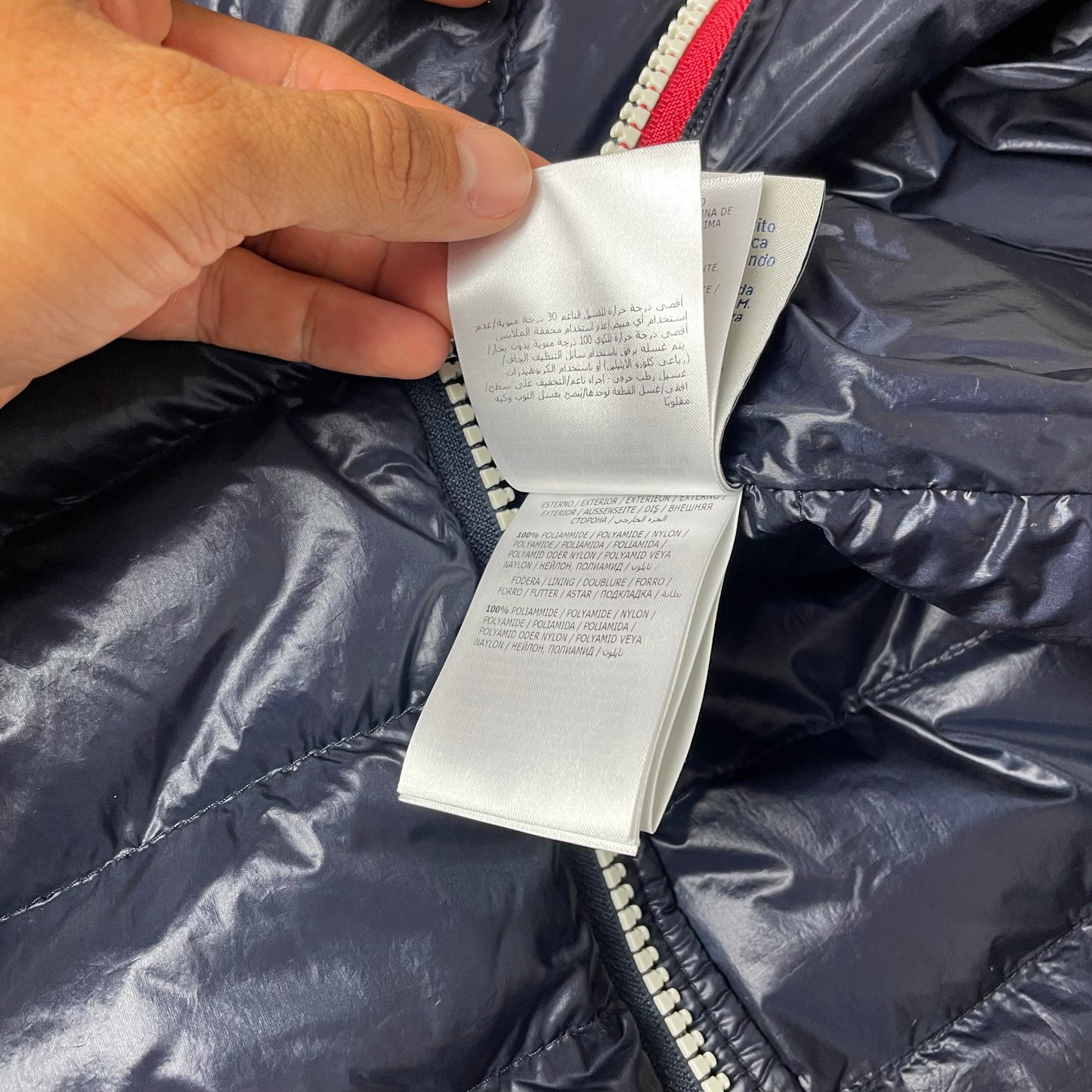 (XL) Moncler Puffer Jacke Navy blau Longue Saison Sz 6