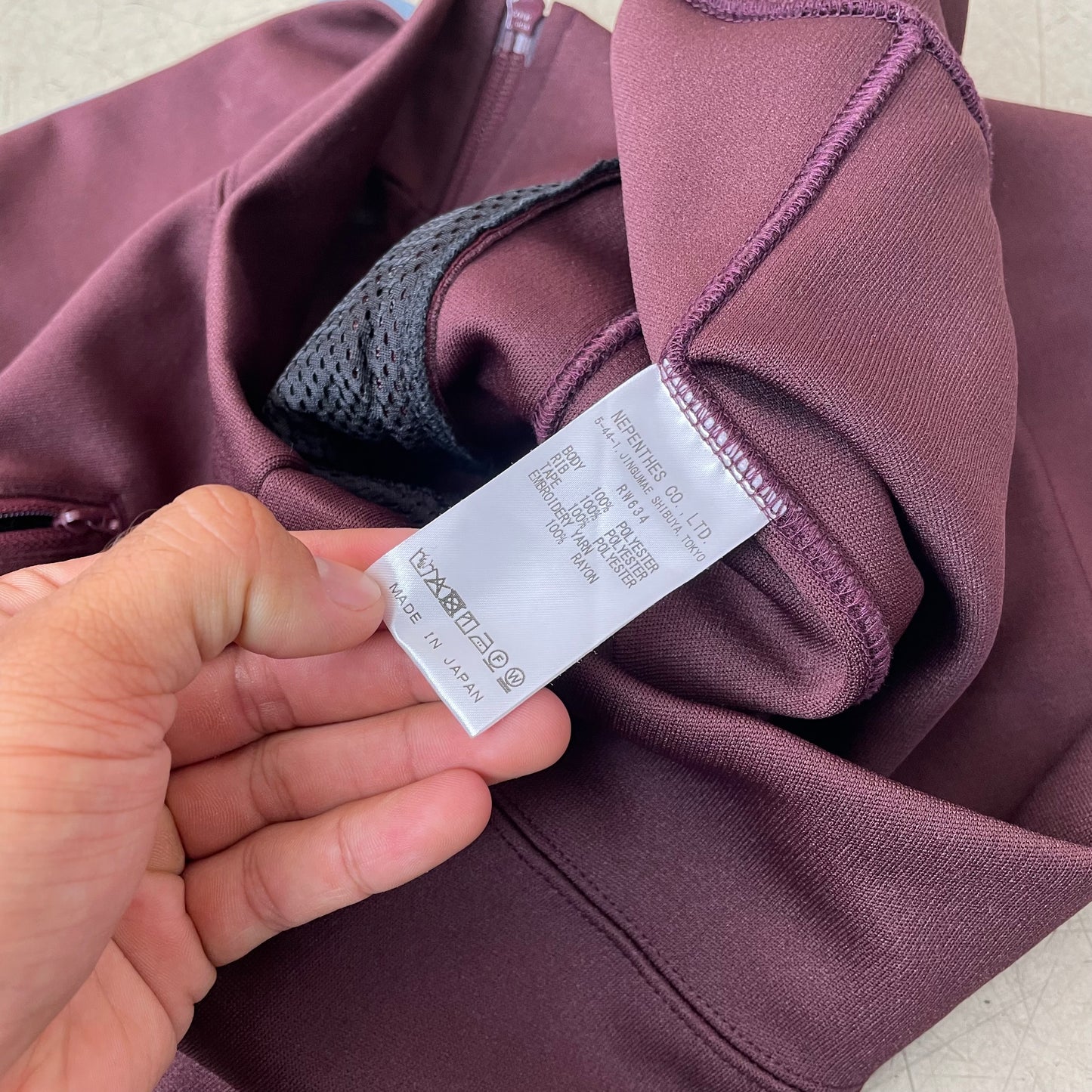 (S) South2 West8 Track Jacket dunkelbraun Burgunder blau