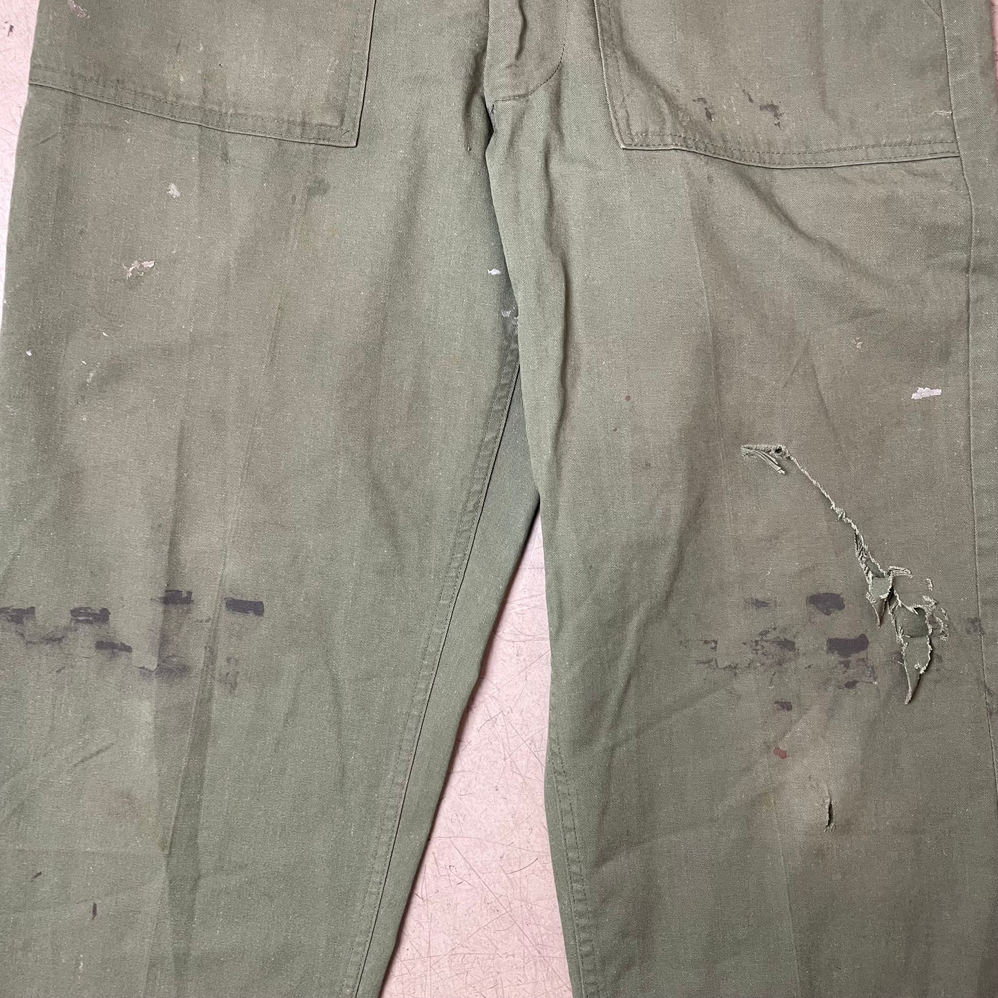 (L) US Army Front Pocket Utility Fatigue Pants olivgrün W34L33
