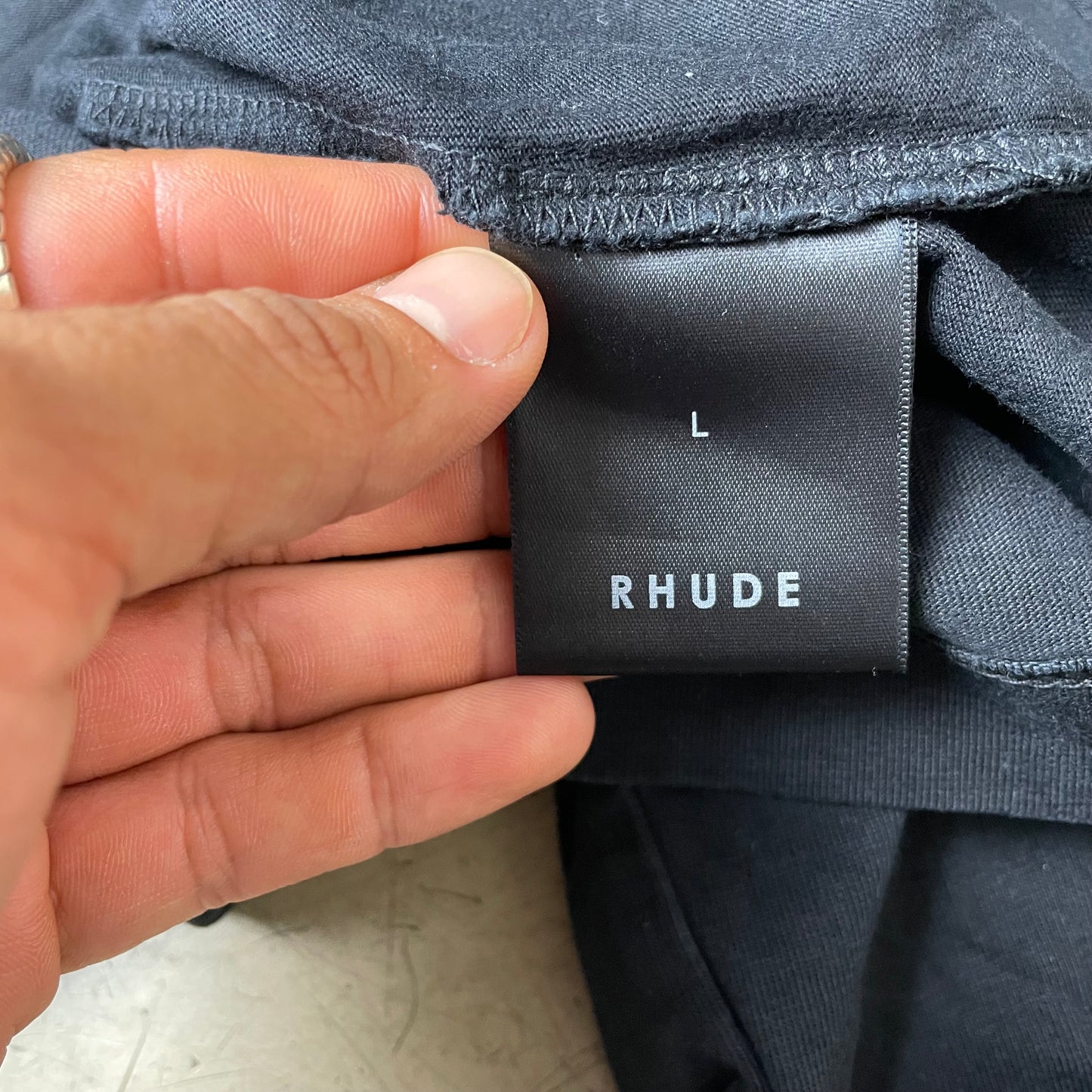 (XL) Rhude Mountain Vintage Print Tshirt schwarz türkis Weiß