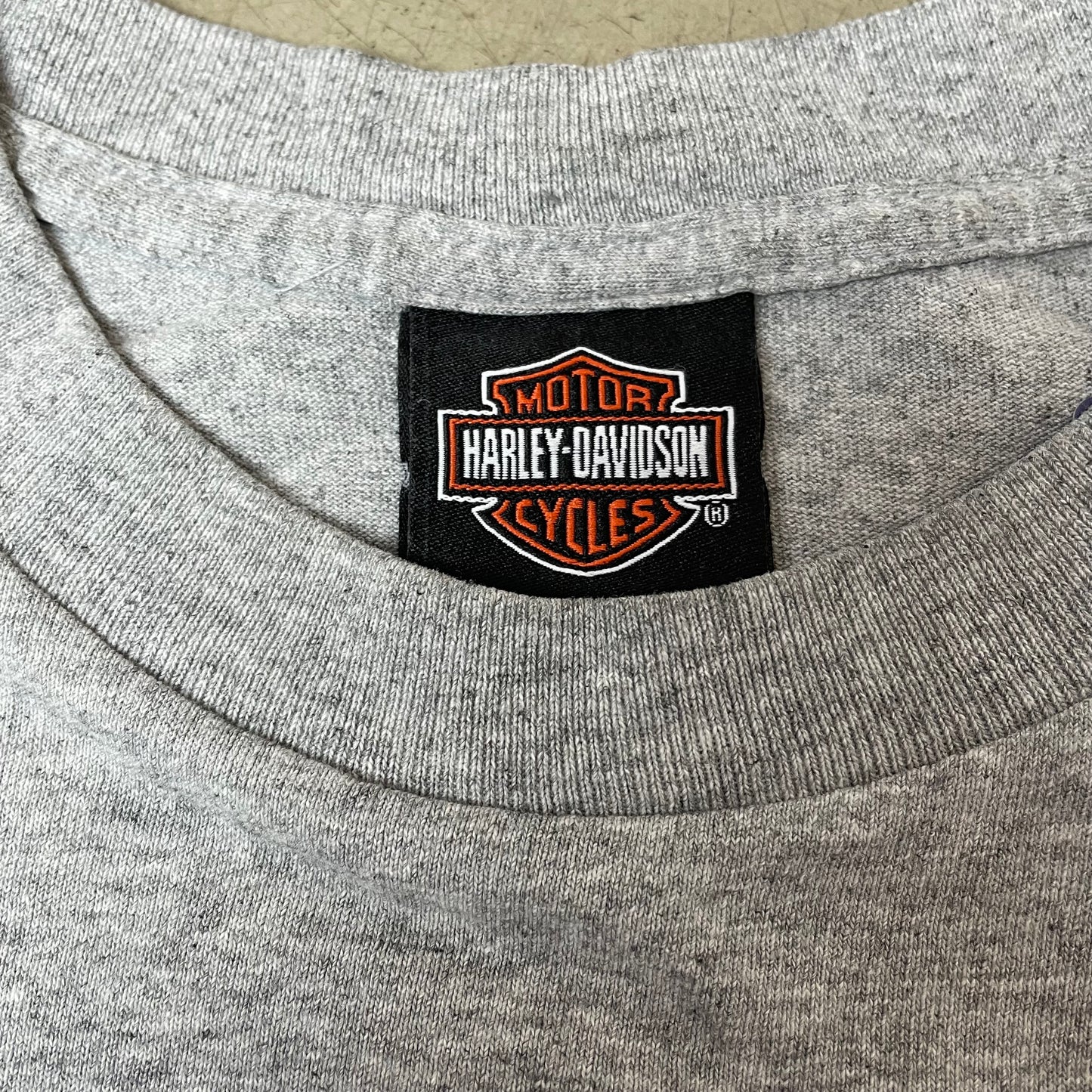(L) Harley Davidson Tshirt grau Pocket Lakeland