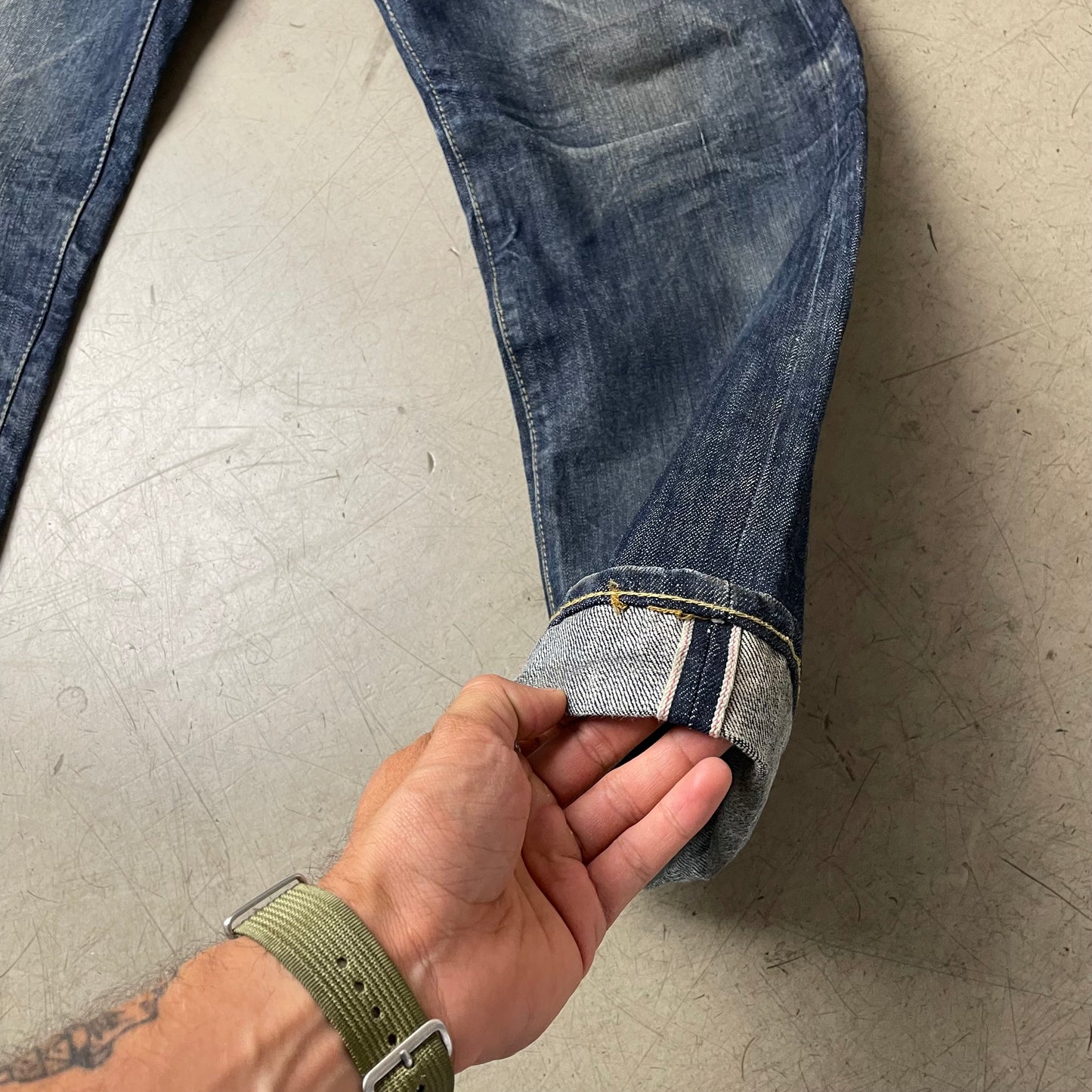 (M) Vintage 1993 Levi’s Big E Selvedge Selvage Jeanshose faded Blue W31/L30