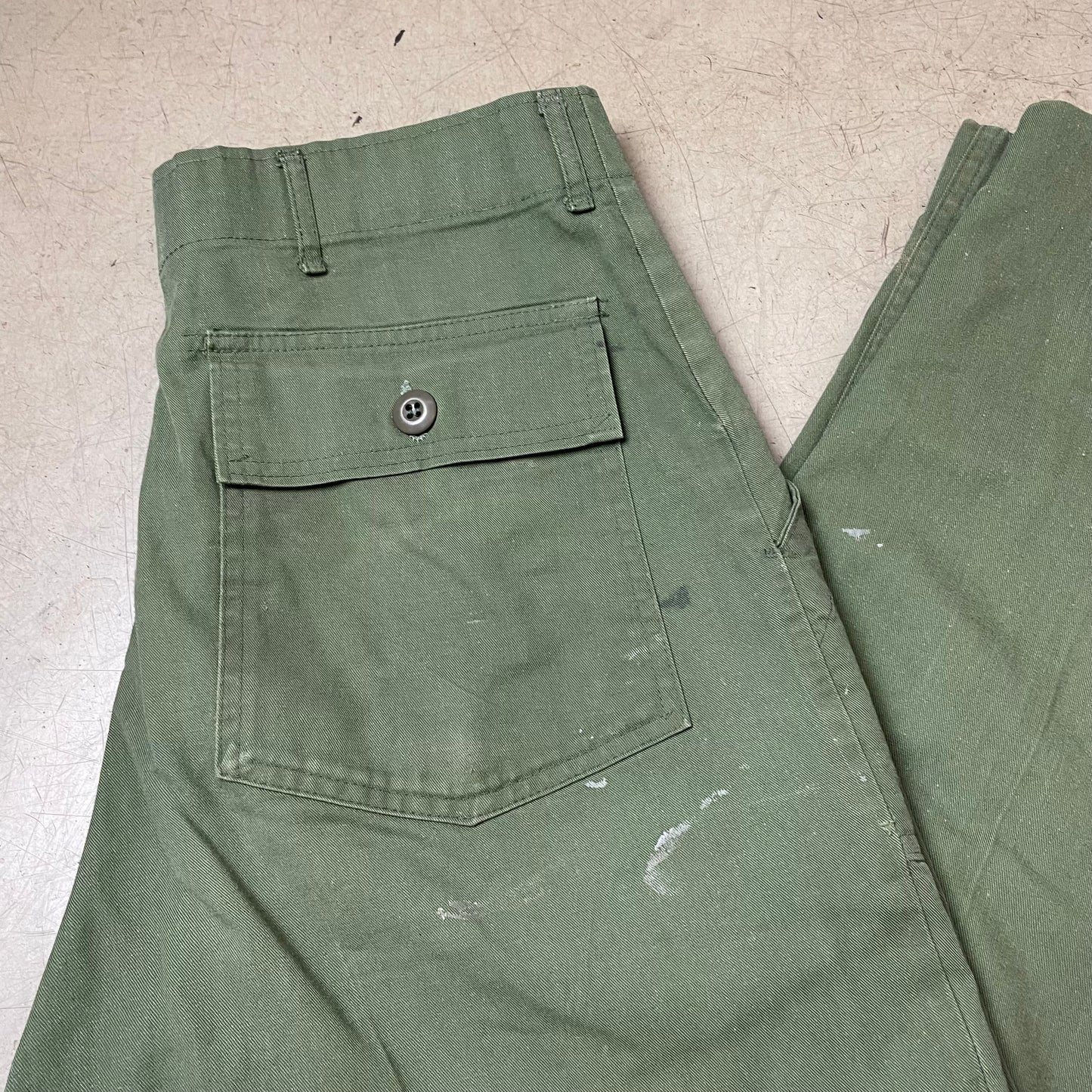 (L) US Army Front Pocket Utility Fatigue Pants olivgrün W34L33