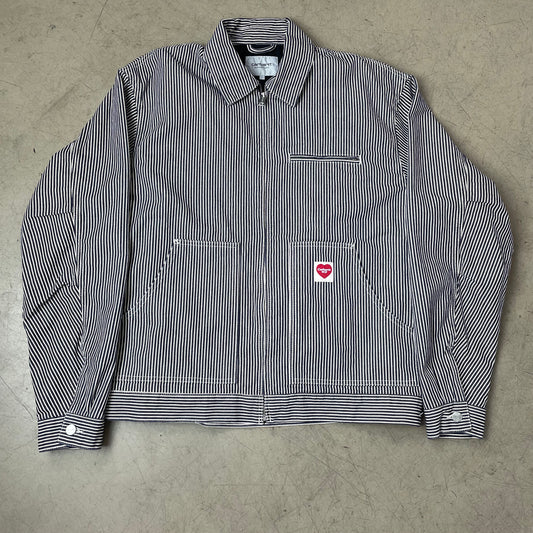 (L-XL) Carhartt Workwear Jacket Pin Striped