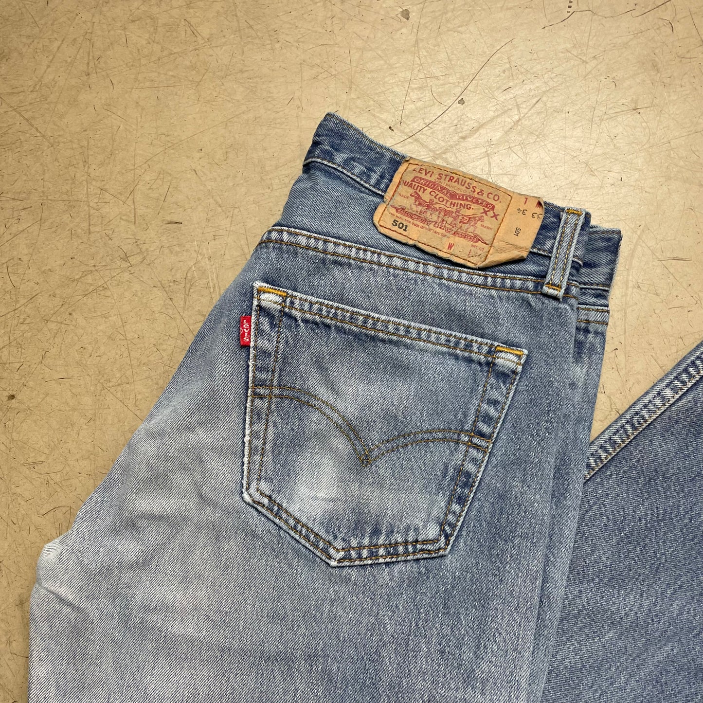 (M) Levi’s 501 Jeanshose hellblau W33L34