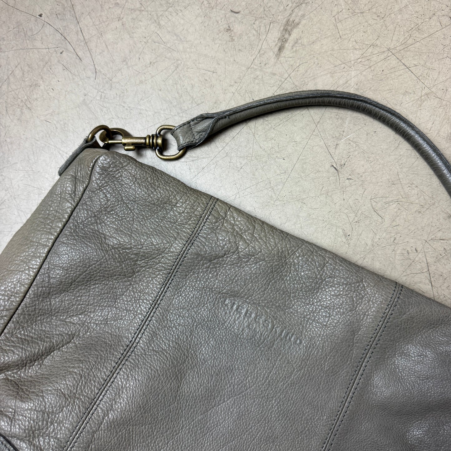Liebeskind Berlin Leder Bag Tasche Sidebag grau