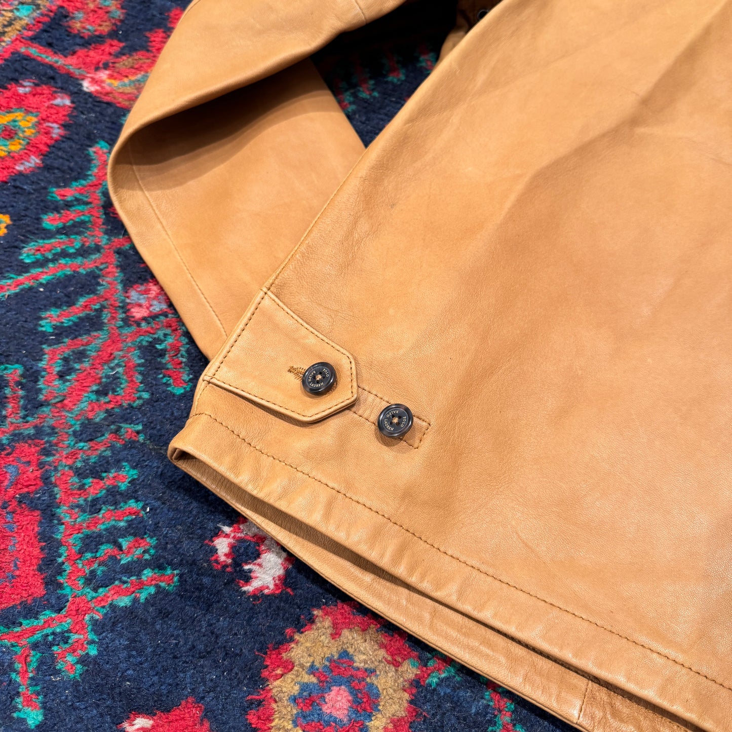 (M) 21' RALPH LAUREN LEDERJACKE