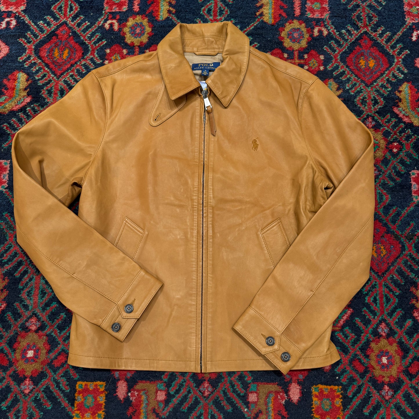 (M) 21' RALPH LAUREN LEDERJACKE
