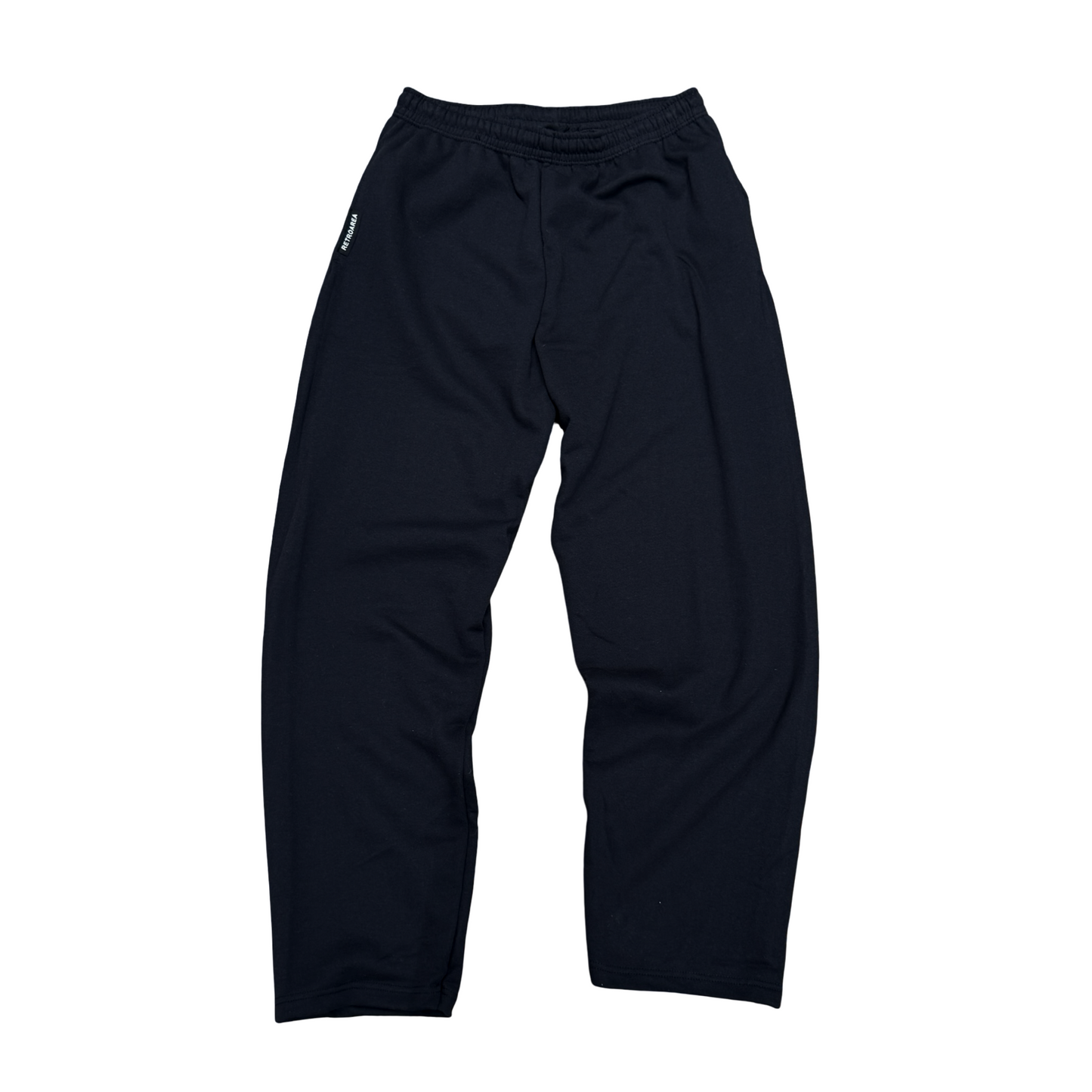 RETROAREA BASIC OPEN LEG JOGGER (SCHWARZ)