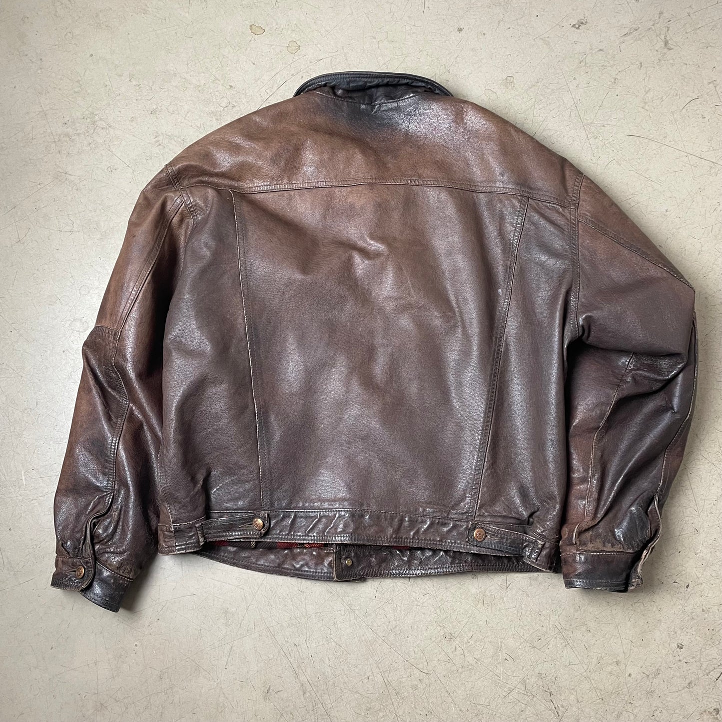 (XL-XXL) Marlboro Classics Lederjacke braun
