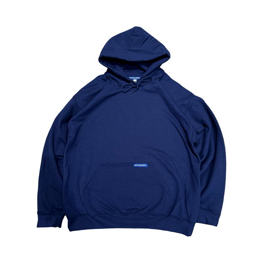 RETROAREA BASIC HOODIE (NAVY BLUE)
