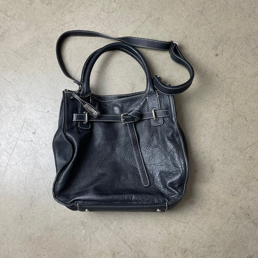 Abro Leder Handtasche Bag schwarz
