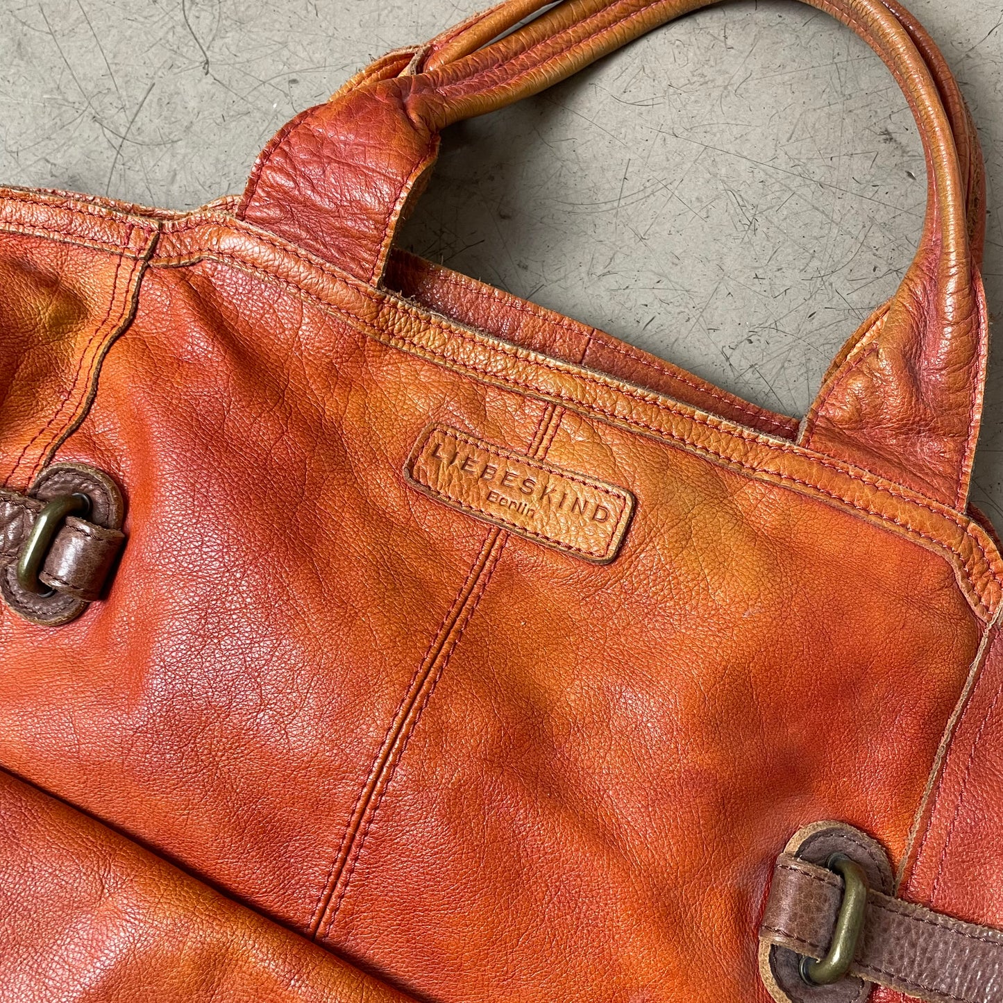 Liebeskind Berlin Leather Bag Ledertasche faded orange