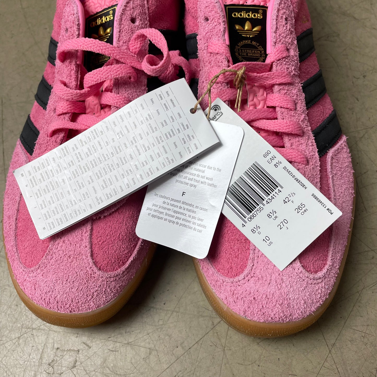 (42 2/3) Adidas Gazelle Pink rosa Sneaker