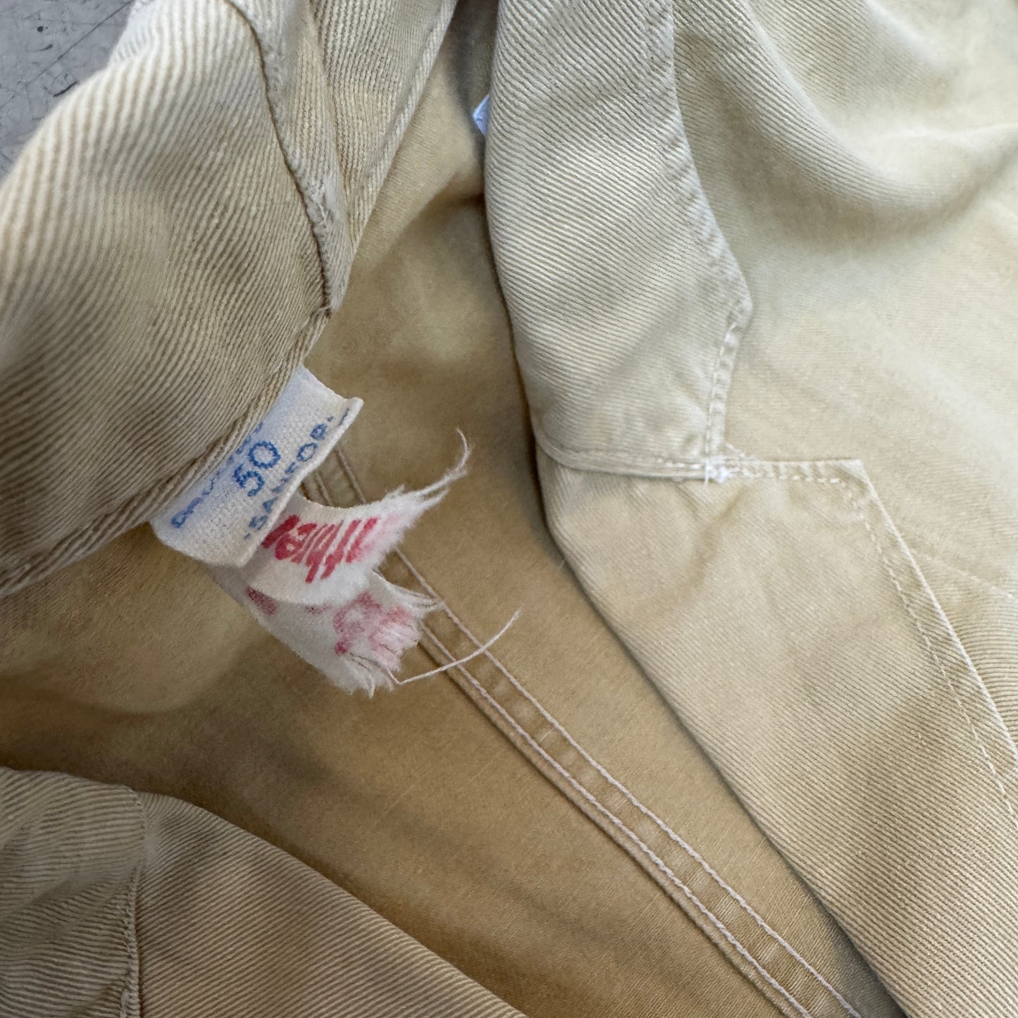 (L) Rare 1970s Moleskin Euro Work Shirt