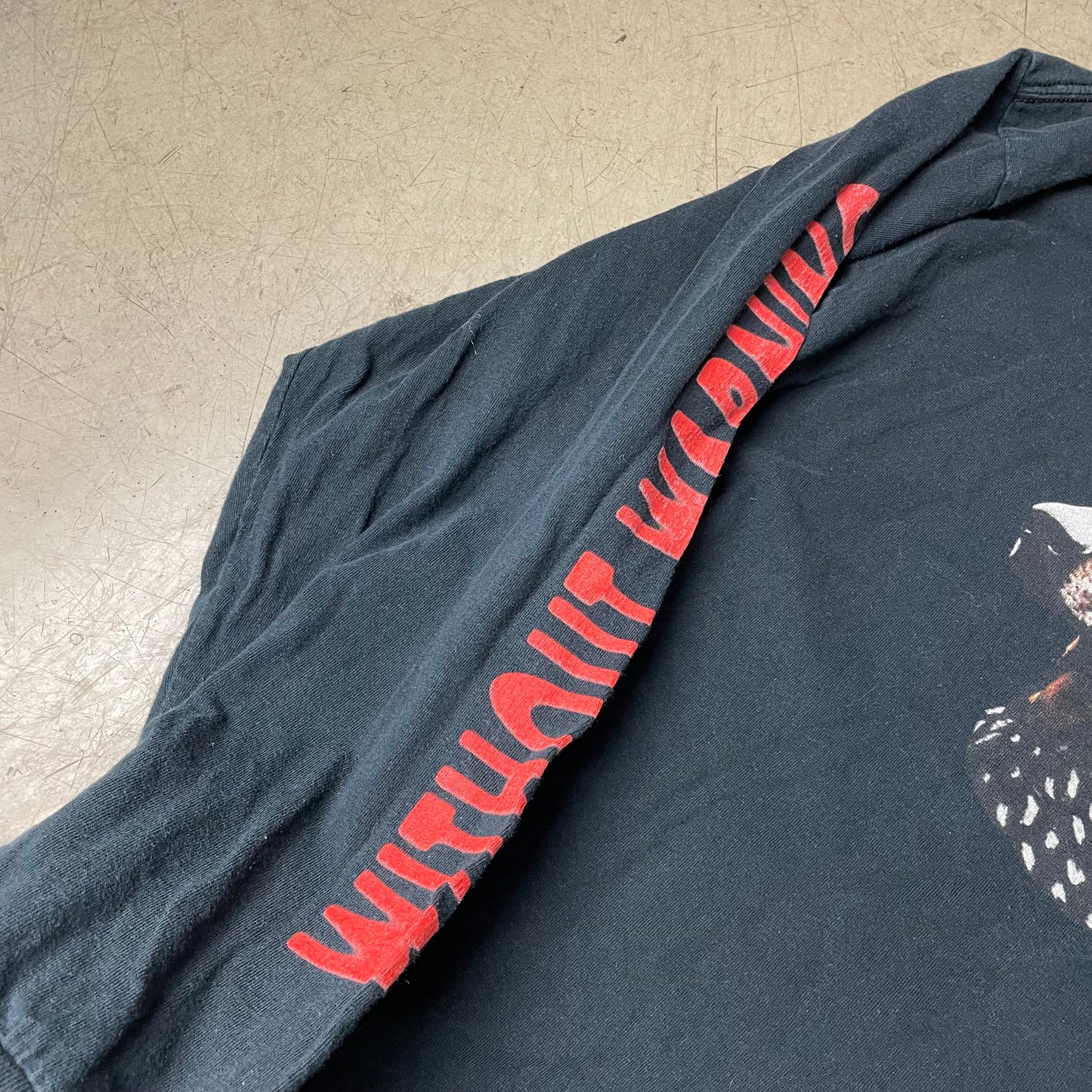 (XXL) Without Warning Tour Merch Dobermann Print Longsleeve schwarz