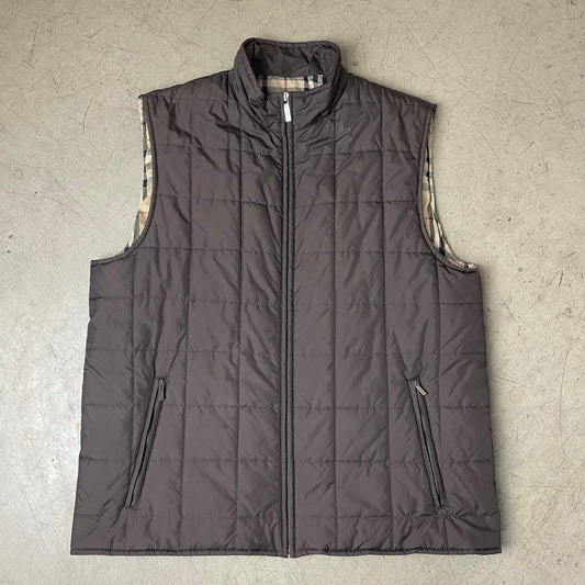 (M) Burberry London Steppweste braun beige kariert 50