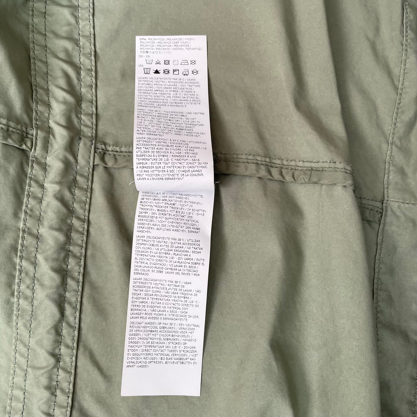 (M-L) Stone Island Parka Jacke grün oliv