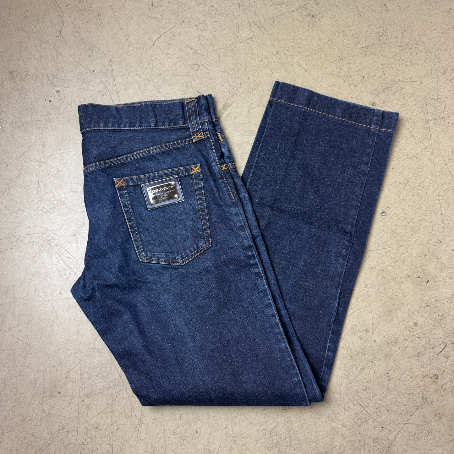 (XL) 2000s Dolce & Gabbana Jeanshose dunkelblau Navy 50