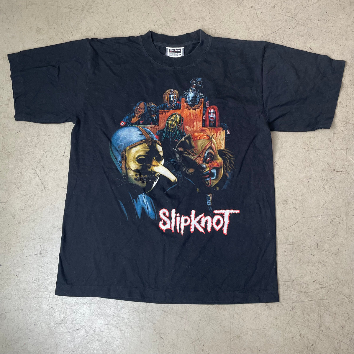 (L) Slipknot Band Tshirt schwarz rot