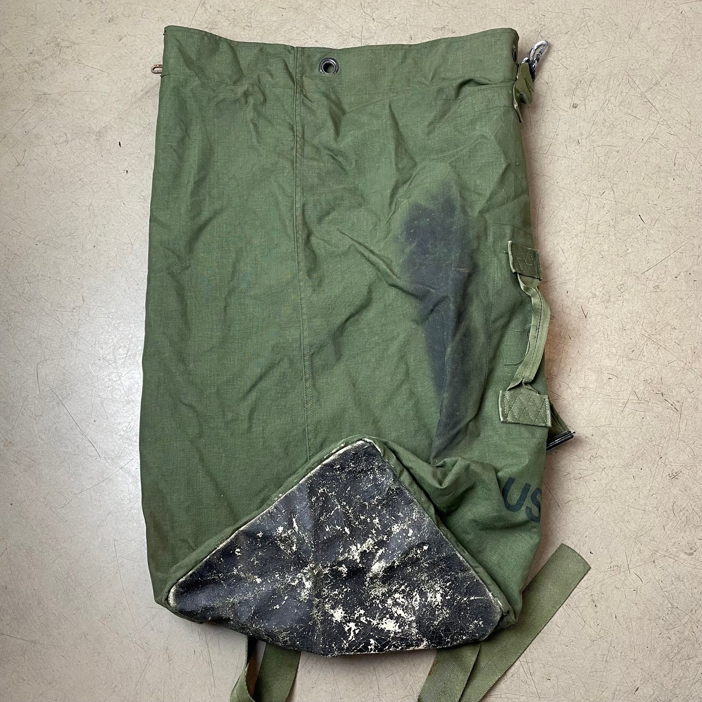 Vintage US Army Seesack Transport Military Bag olivgrün