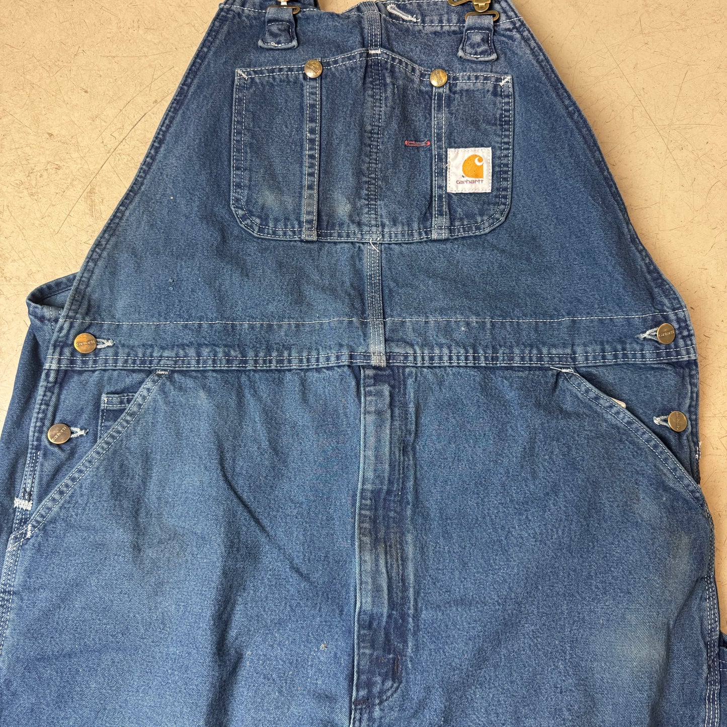 (XL) Carhartt Jeans Overall Dungarees blau