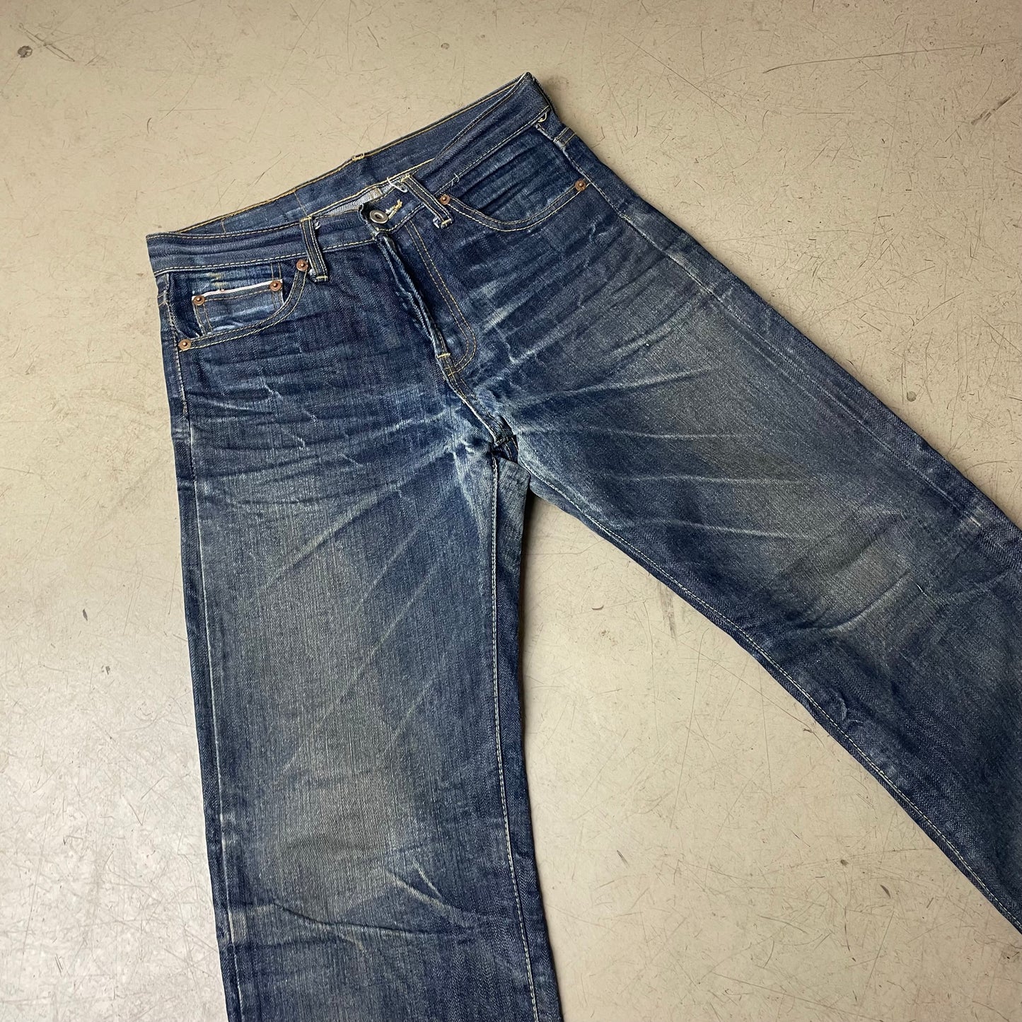 (M) Vintage 1993 Levi’s Big E Selvedge Selvage Jeanshose faded Blue W31/L30
